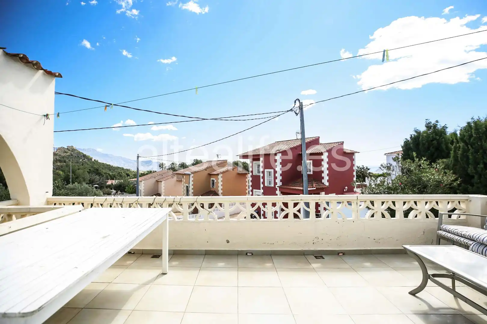 Terraza de Casa o chalet en venta en La Nucia con Aire acondicionado, Jardín privado y Terraza