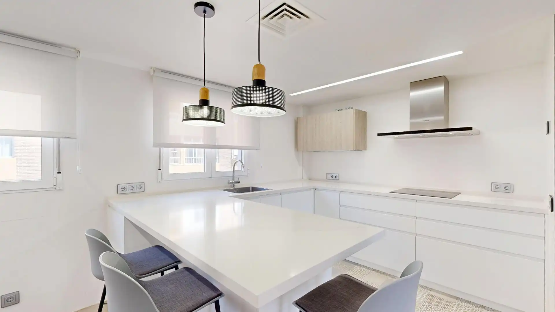 Küche von Wohnung zum Verkauf in Cartagena mit Klimaanlage, Balkon und Alarm