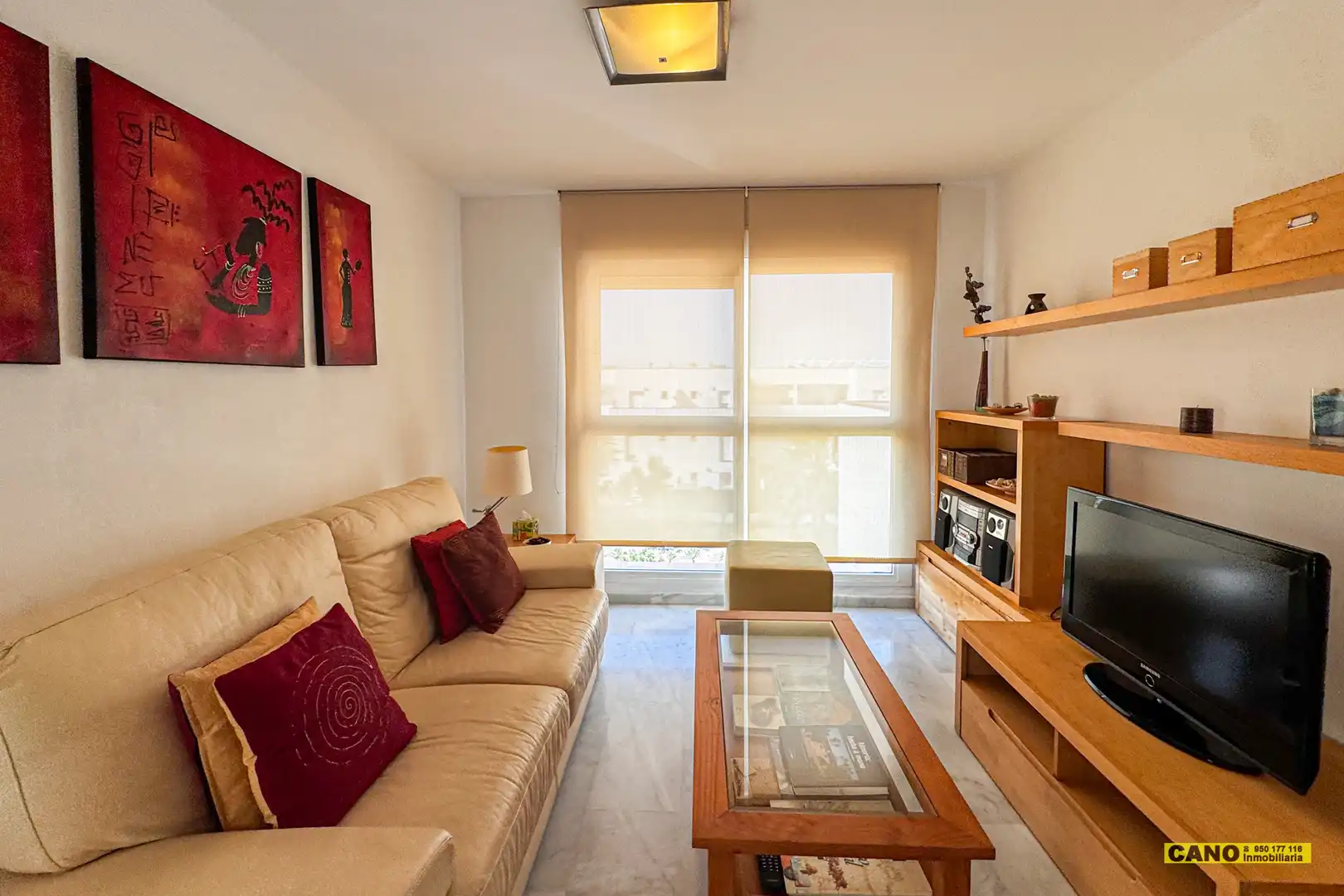 Wohnzimmer von Wohnung zum Verkauf in Almería mit Klimaanlage, Heizung und Terrasse