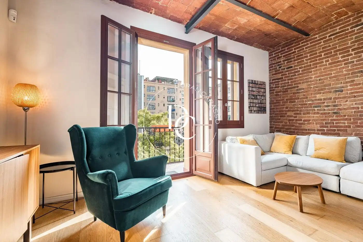 Sala de estar de Piso en venta en Barcelona con Aire acondicionado, Calefacción y Amueblado