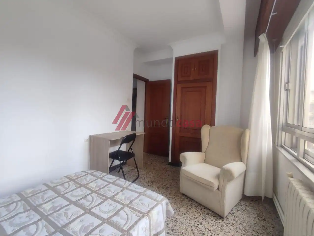 Bedroom of Flat for rent in Ferrol  with Heating and Furnished