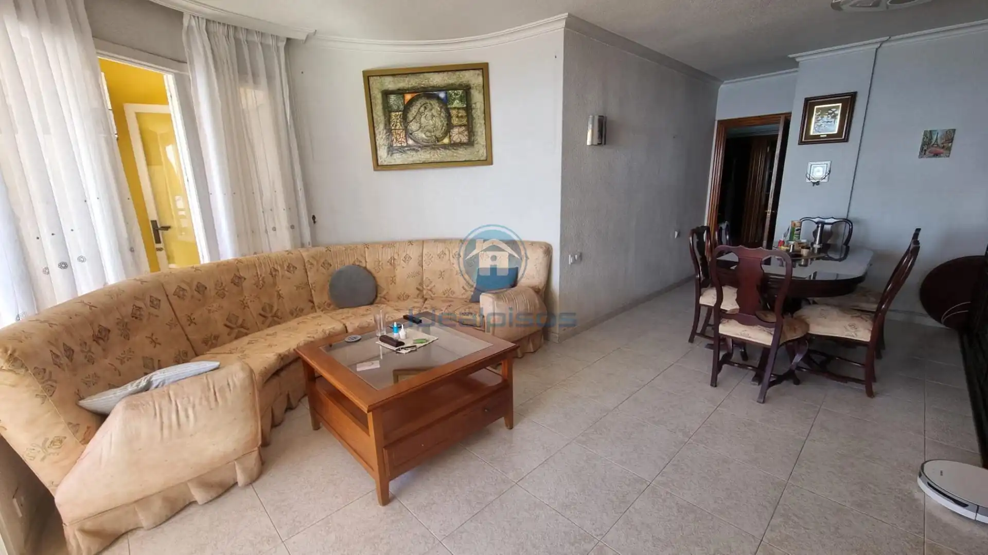 Sala d'estar de Pis en venda en Alicante / Alacant amb Aire condicionat, Terrassa i Balcó