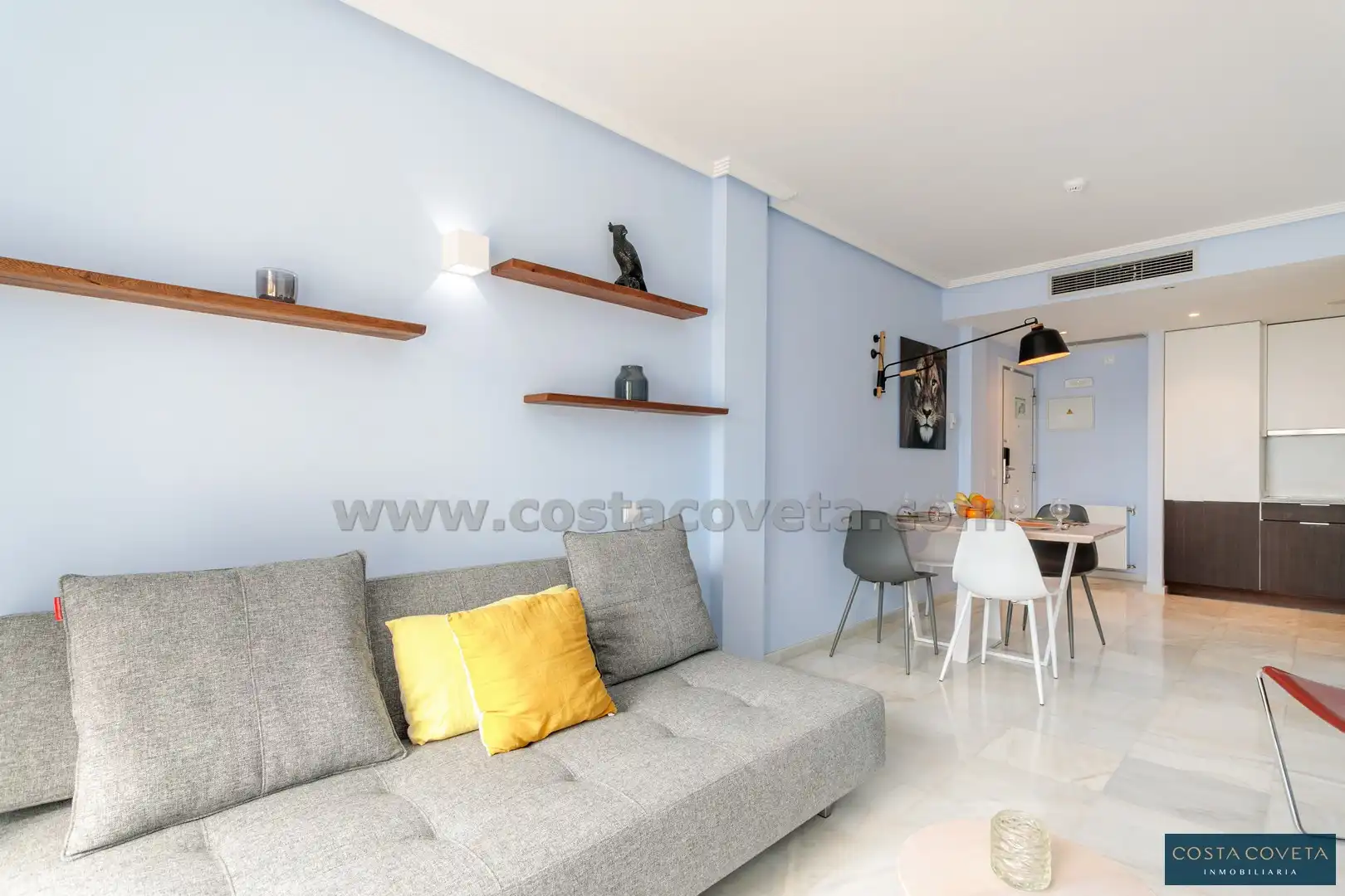 Wohnzimmer von Erdgeschoss zum Verkauf in El Campello mit Klimaanlage, Heizung und Terrasse