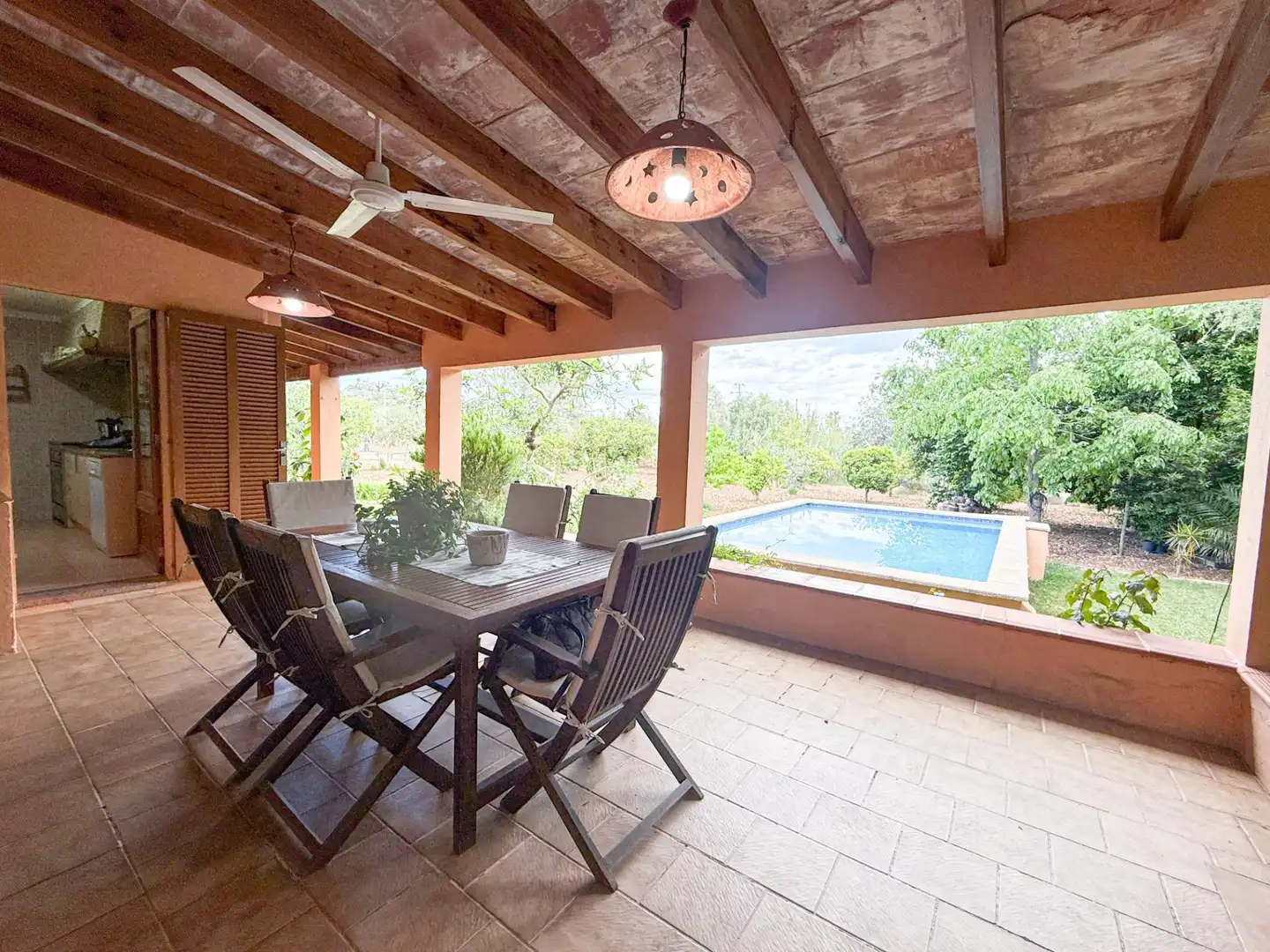 Terrace of Country homes for sale in Pollença  with Air Conditioner, Heating and Private garden