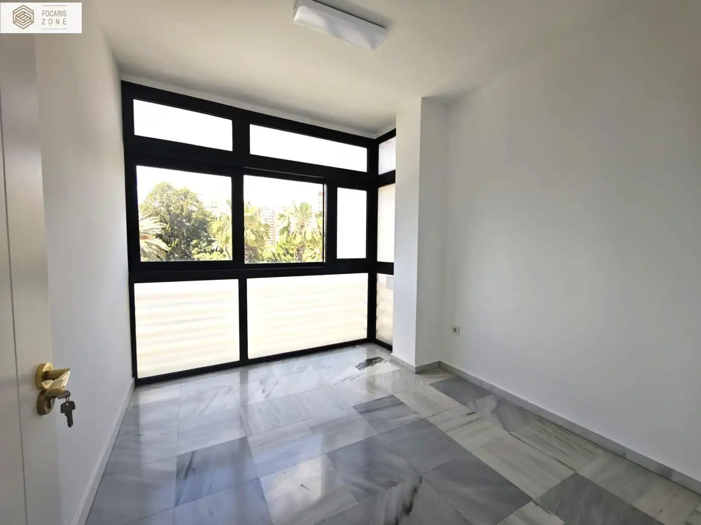 Schlafzimmer von Wohnung zur Miete in Málaga mit Klimaanlage, Heizung und Terrasse