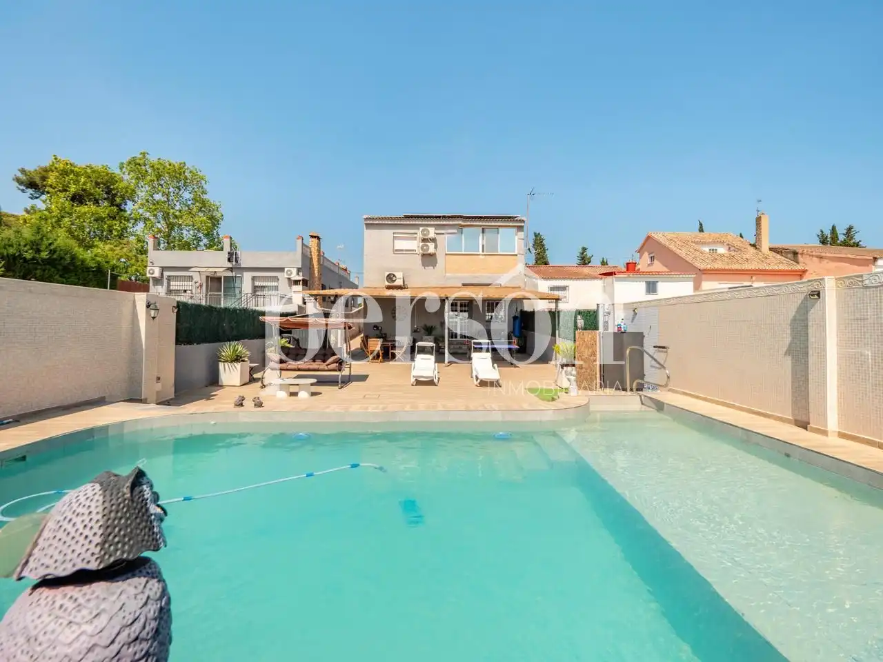 Swimming pool of Houses for sale in Torrent  with Air Conditioner, Private garden and Terrace