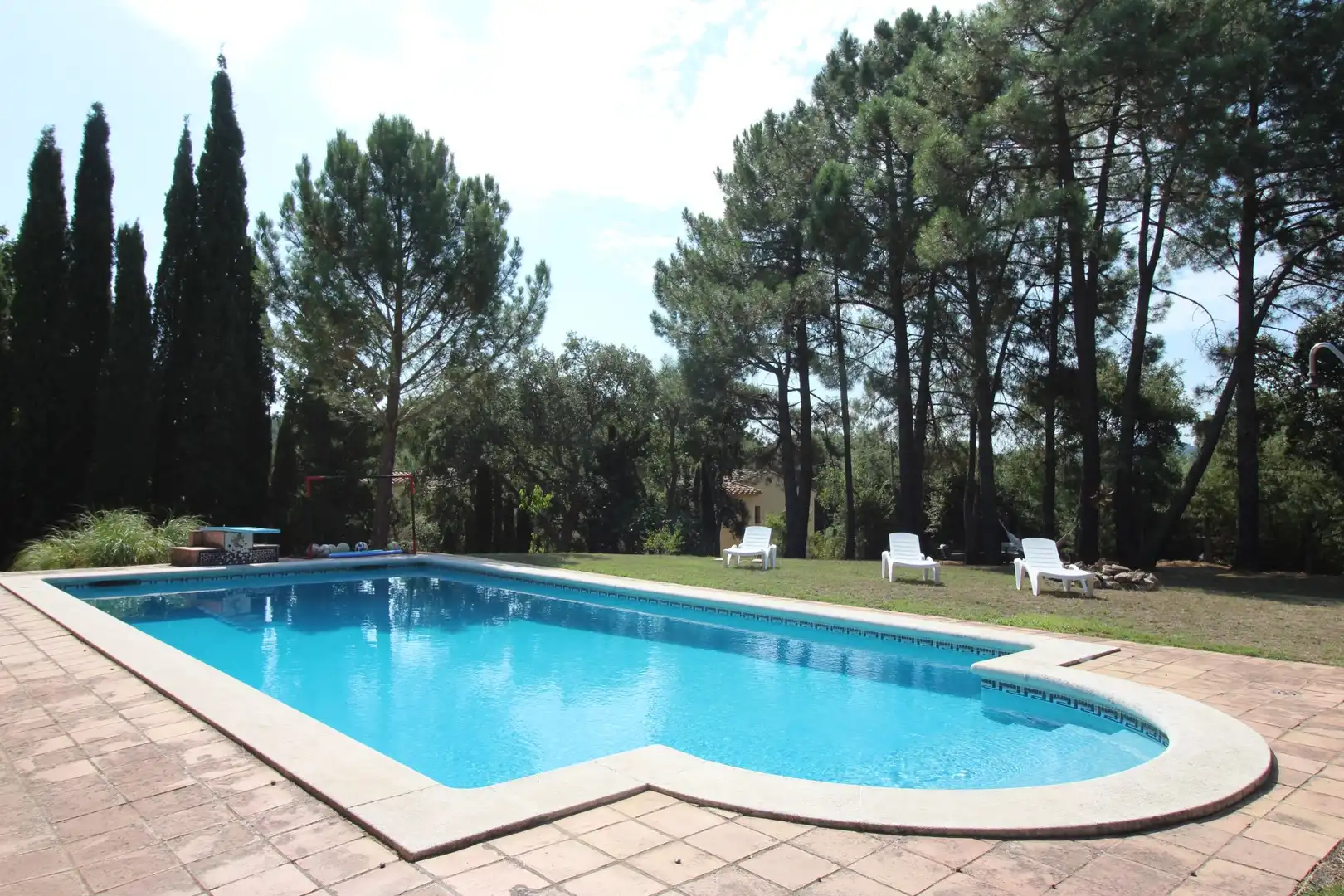 Swimming pool of Houses for sale in Darnius  with Heating, Terrace and Storage room