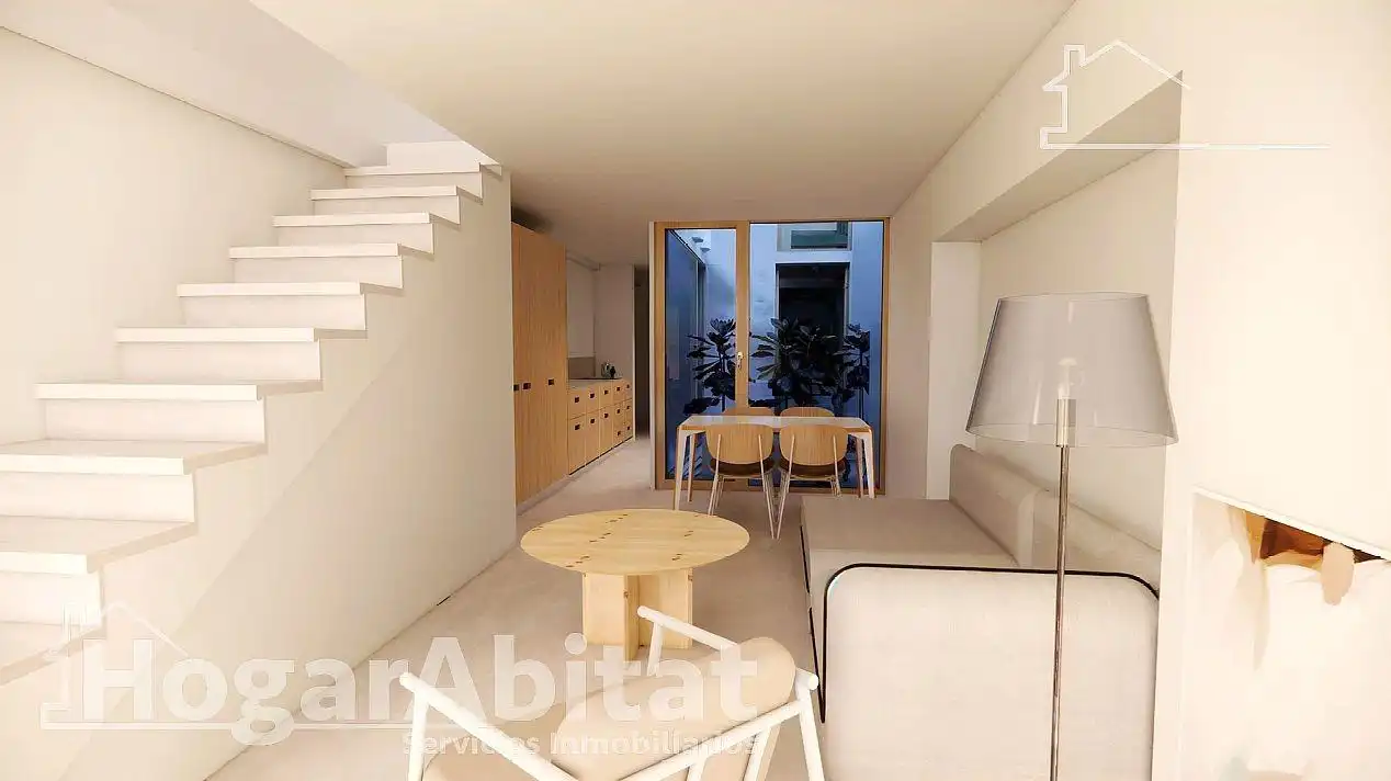 Wohnzimmer von Einfamilien-Reihenhaus zum Verkauf in Castellón de la Plana / Castelló de la Plana mit Klimaanlage und Heizung