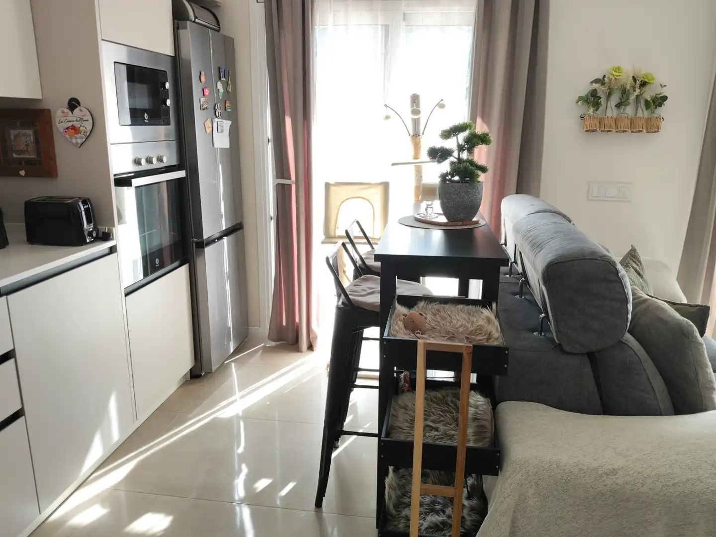 Living room of Flat for sale in Pineda de Mar  with Air Conditioner, Heating and Furnished