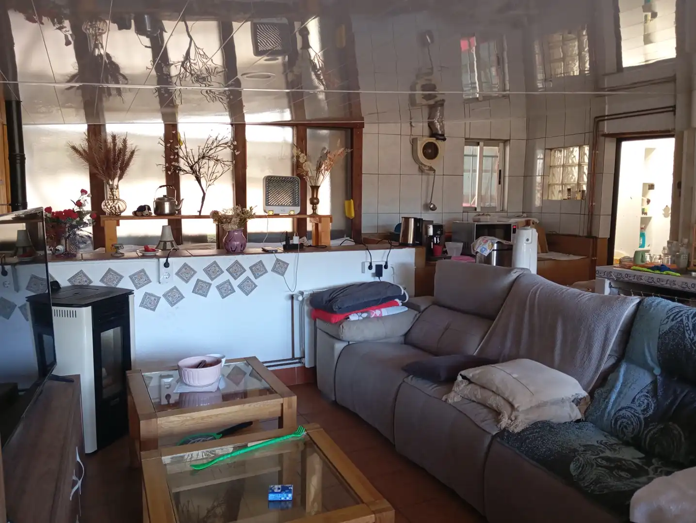 Sala d'estar de Casa o xalet en venda en Bellvei amb Aire condicionat, Jardí privat i Terrassa
