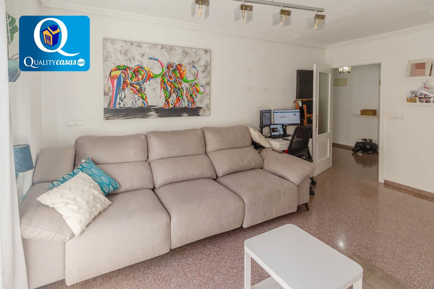 Living room of Flat for sale in San Vicente del Raspeig / Sant Vicent del Raspeig  with Air Conditioner, Heating and Balcony