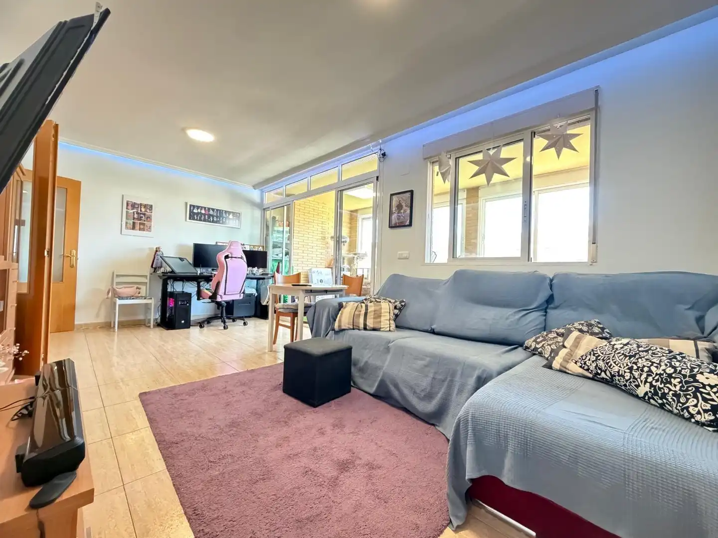 Sala de estar de Piso en venta en Alicante / Alacant con Aire acondicionado y Piscina comunitaria