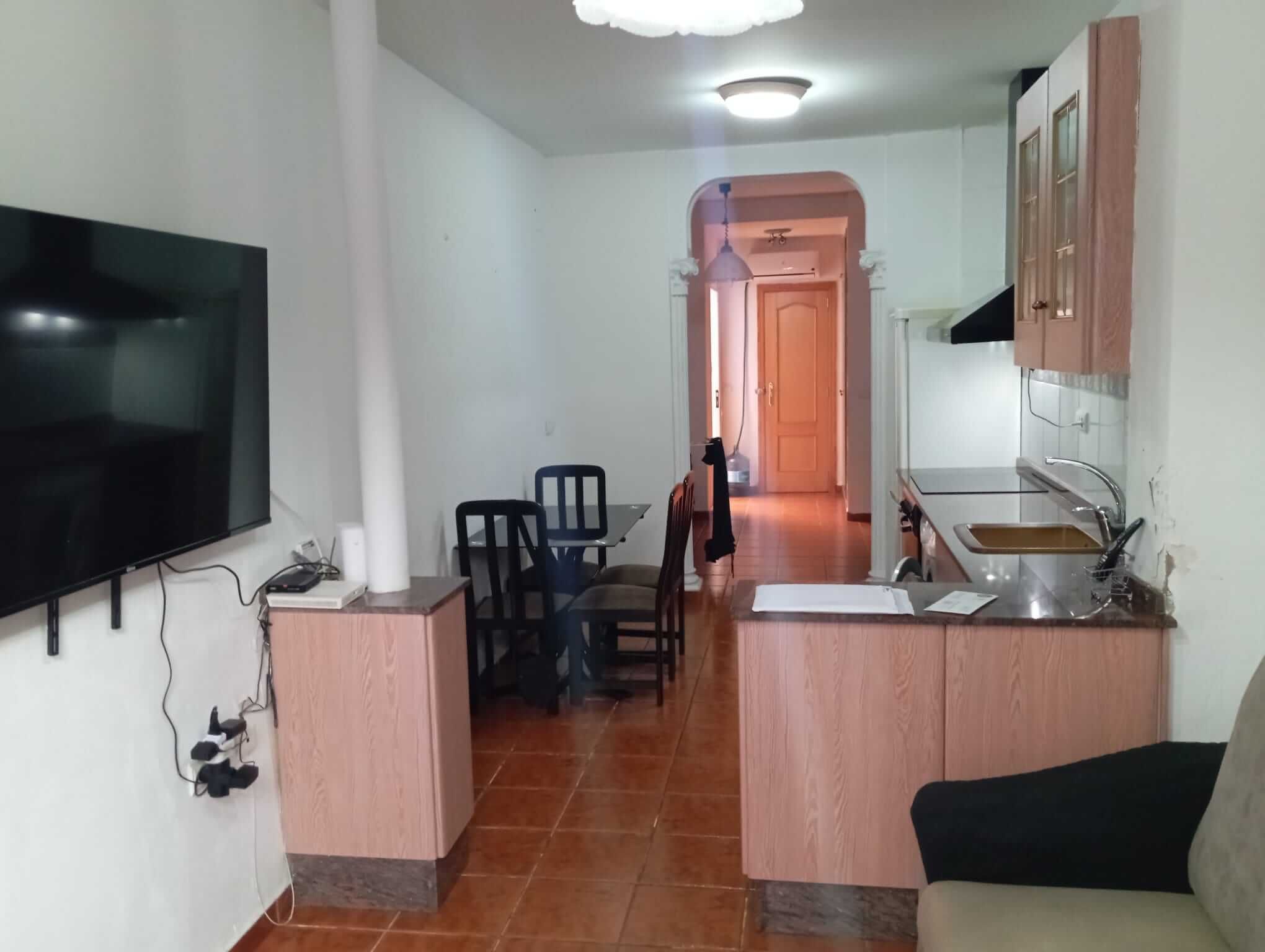 Kitchen of Apartment for sale in  Valencia Capital  with Air Conditioner and Terrace