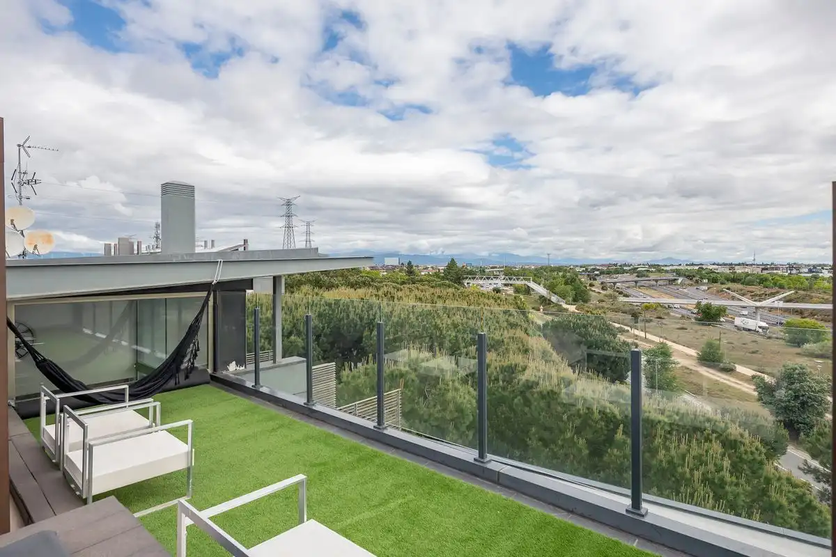 Terrasse von Dachboden zum Verkauf in Majadahonda mit Klimaanlage, Heizung und Privatgarten