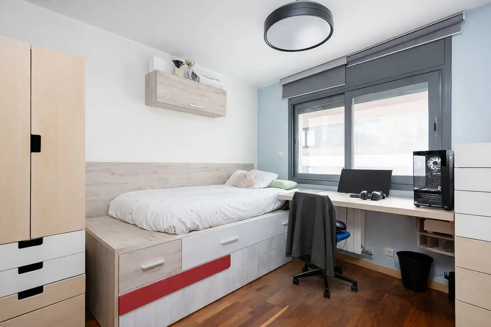 Bedroom of Houses for sale in Castelldefels  with Air Conditioner, Heating and Parquet flooring
