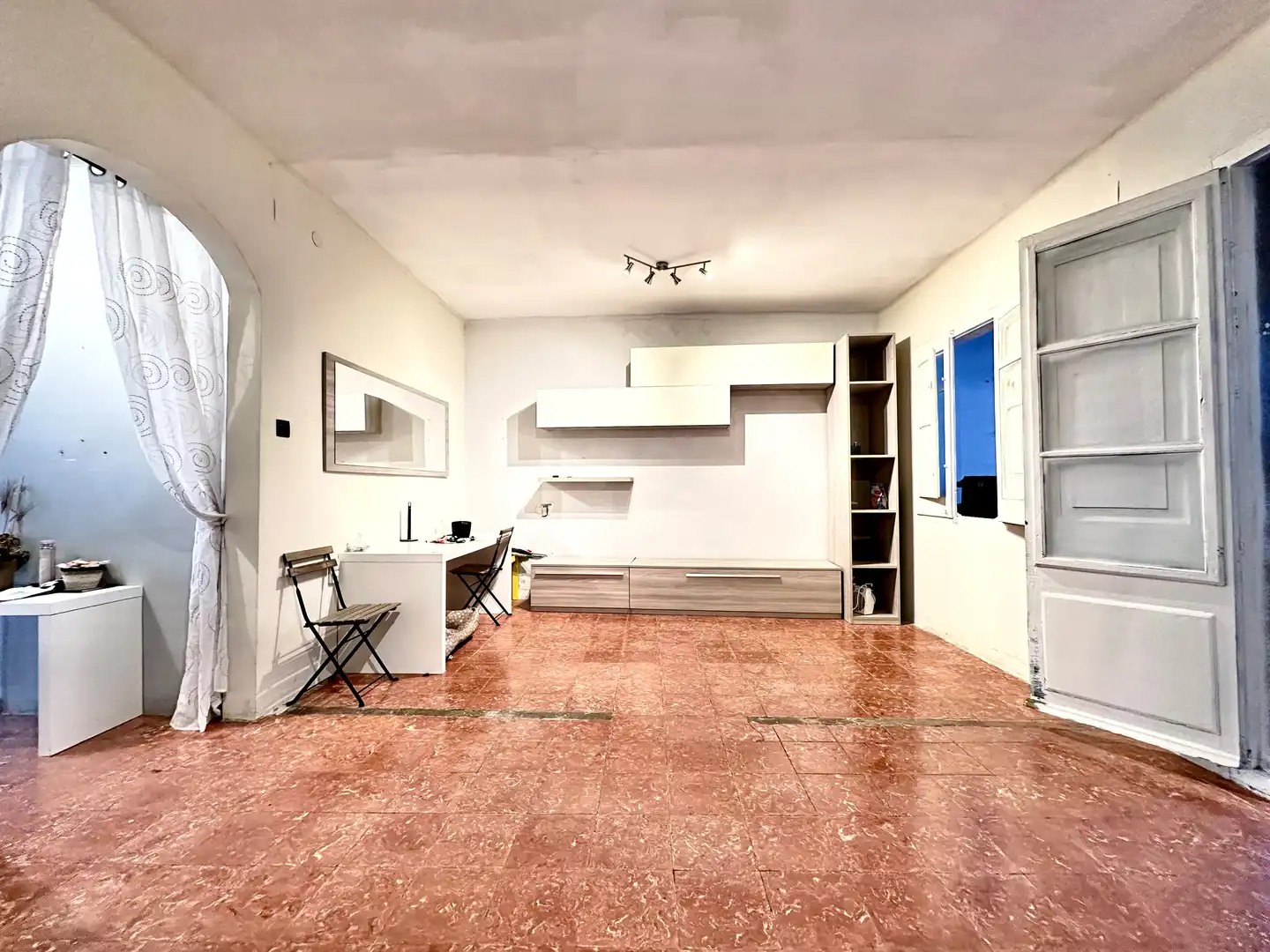 Wohnzimmer von Einfamilien-Reihenhaus zum Verkauf in Mataró mit Heizung und Terrasse