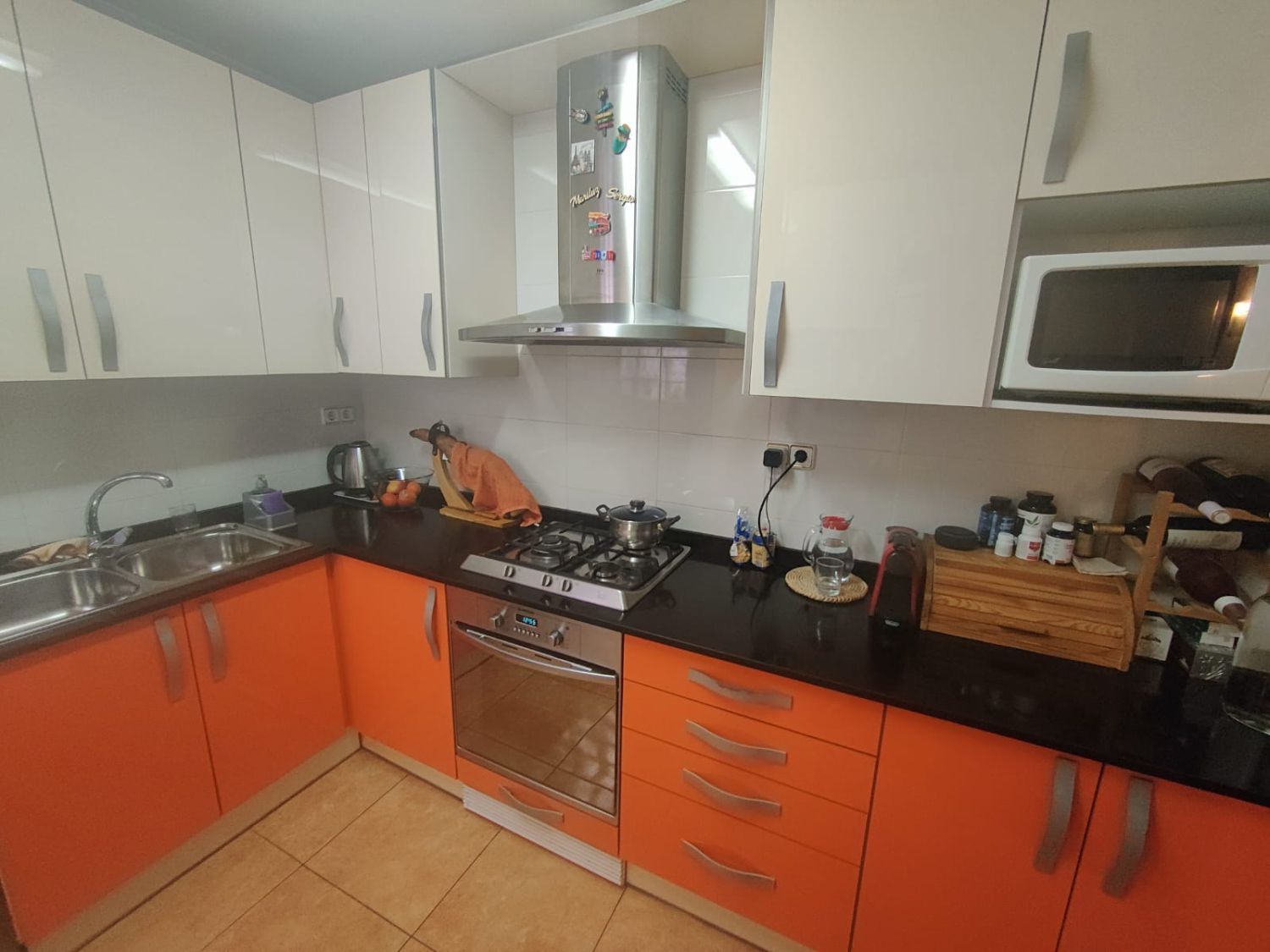 Küche von Wohnung zum verkauf in Esparreguera mit Klimaanlage, Heizung und Parkett