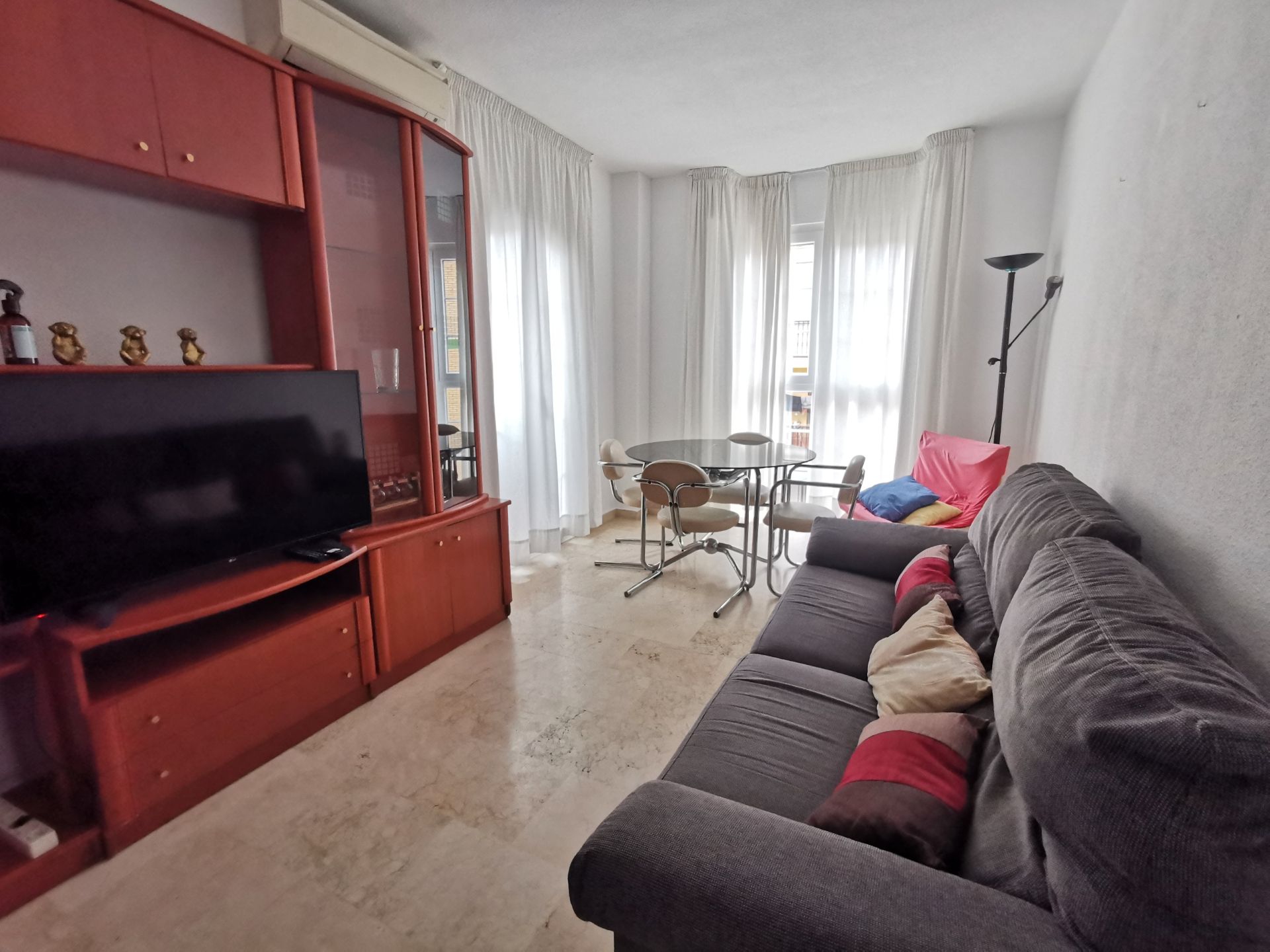 Wohnzimmer von Wohnungen zur Miete in Málaga Capital mit Klimaanlage, Heizung und Möbliert