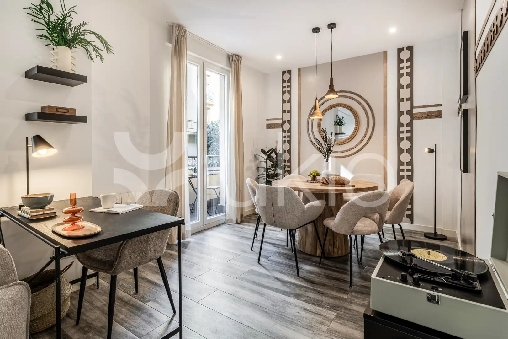 Comedor de Apartamento de alquiler en Madrid con Aire acondicionado, Calefacción y Terraza