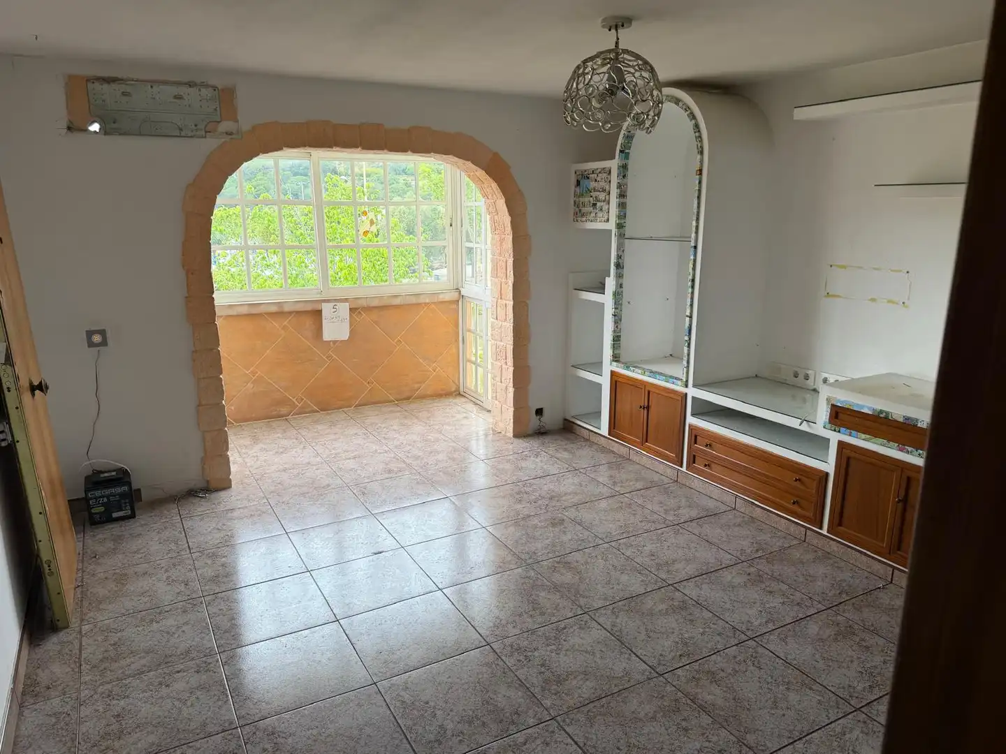 Wohnzimmer von Wohnung zum Verkauf in Badalona mit Balkon