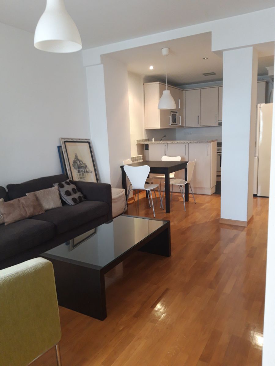 Sala d'estar de Pis de lloguer en Vitoria - Gasteiz amb Calefacció, Parquet i Moblat