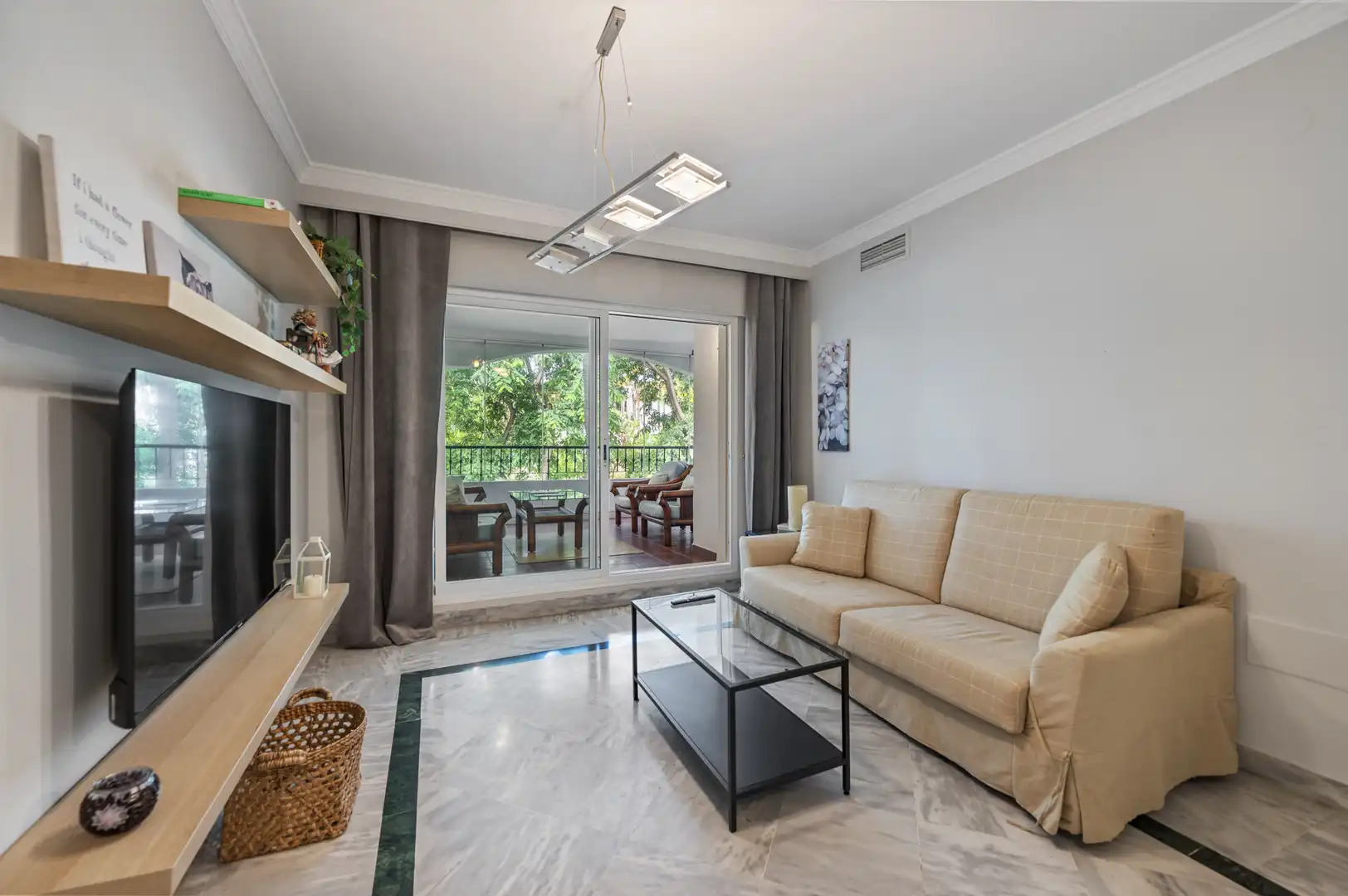 Living room of Apartments for rent in Marbella  with Terrace, Swimming Pool and Community pool