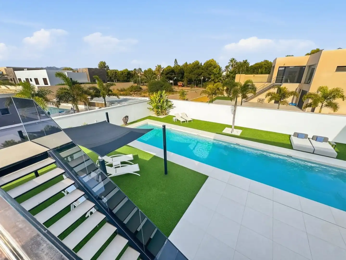 Swimming pool of Houses for sale in Vera  with Air Conditioner, Heating and Private garden