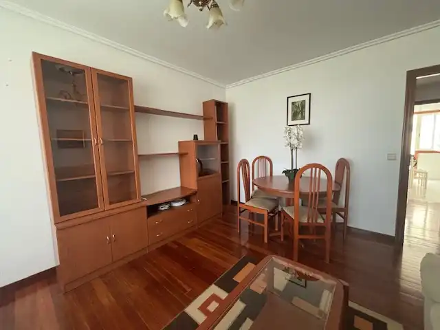 Living room of Flat for rent in Ferrol  with Heating, Parquet flooring and Storage room
