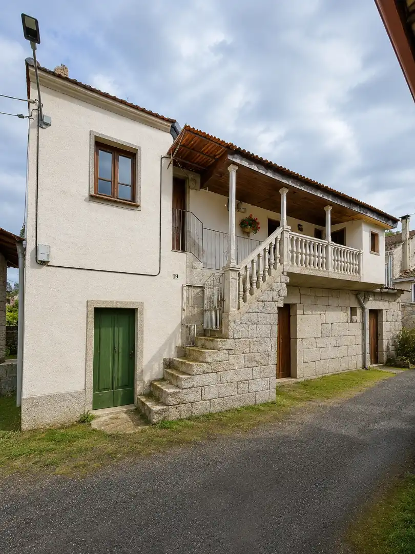 Vista exterior de Finca rústica en venda en Vilamarín amb Balcó