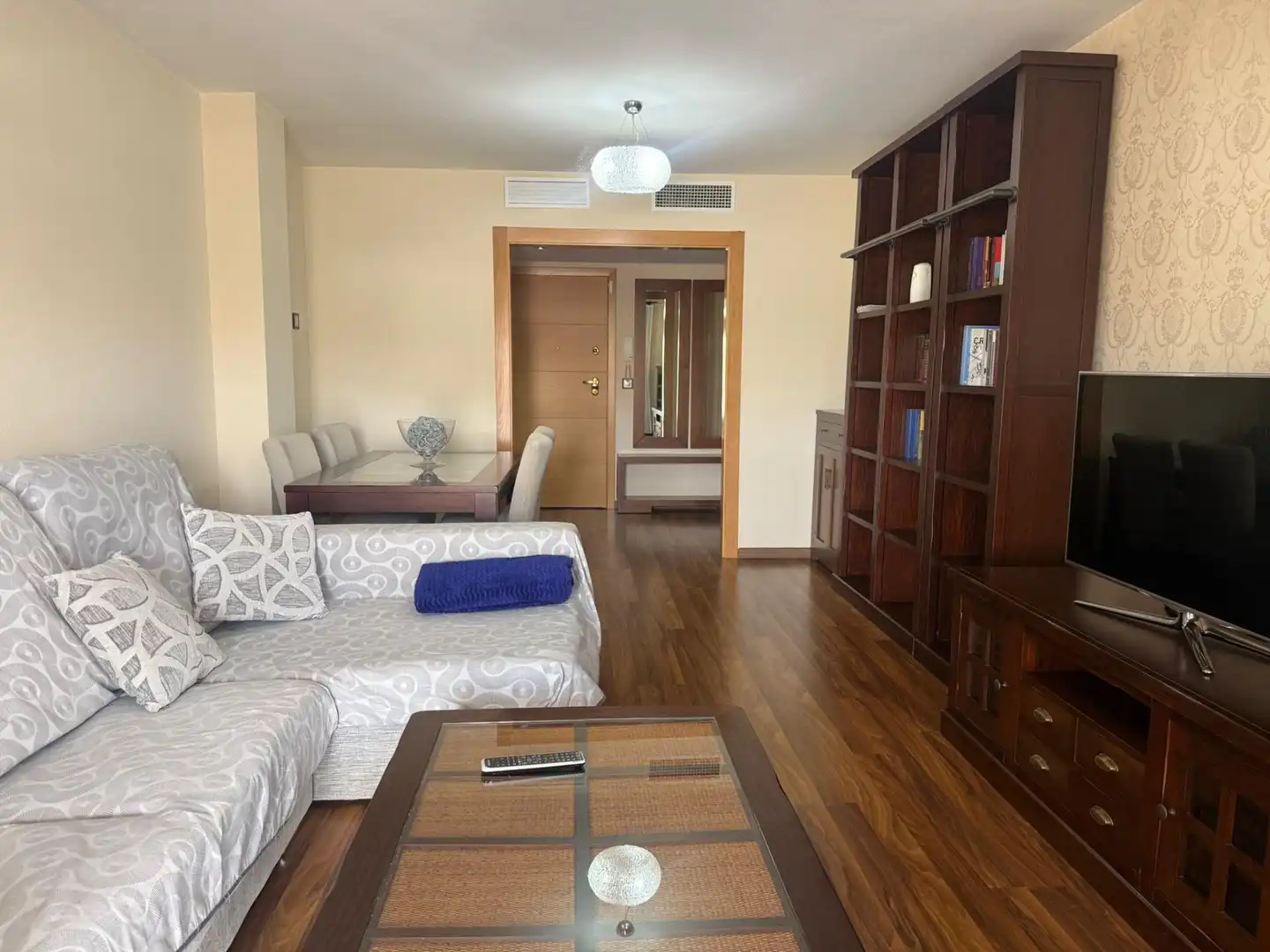 Wohnzimmer von Wohnung zur Miete in Águilas mit Klimaanlage, Parkett und Terrasse