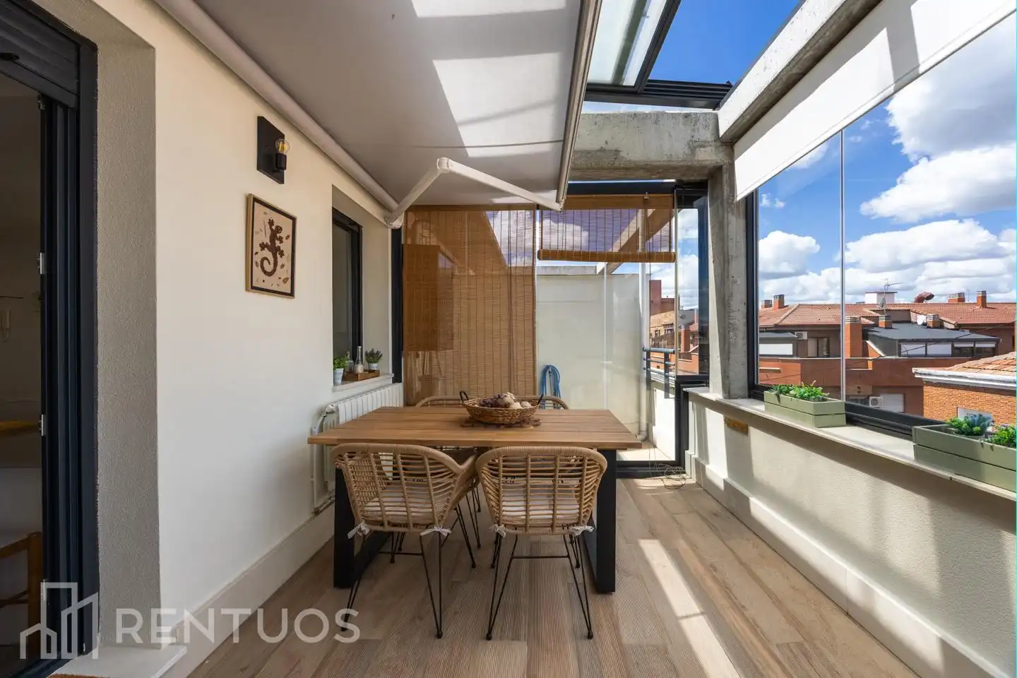 Terrasse von Dachboden zur Miete in Madrid mit Klimaanlage, Heizung und Terrasse
