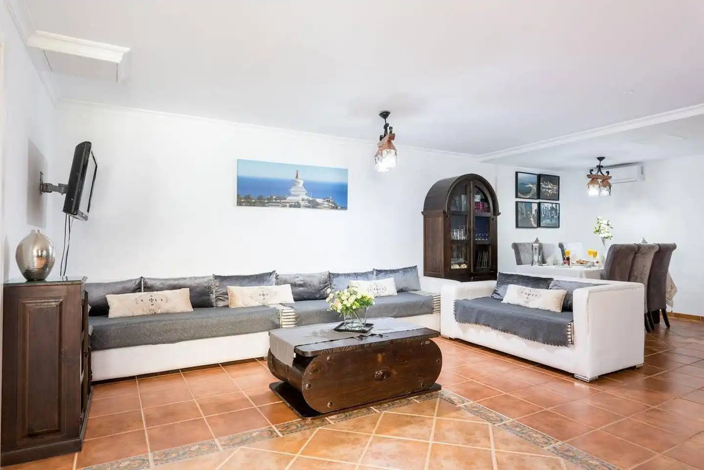 Living room of Detached homes for rent in Benalmádena  with Air Conditioner, Heating and Private garden
