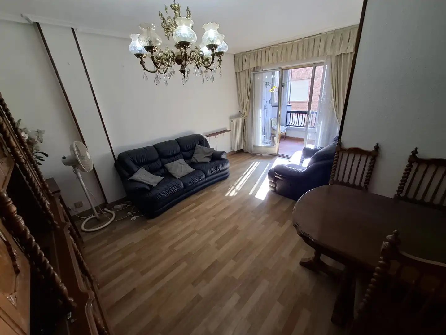 Living room of Flat for sale in  Logroño  with Heating, Parquet flooring and Terrace