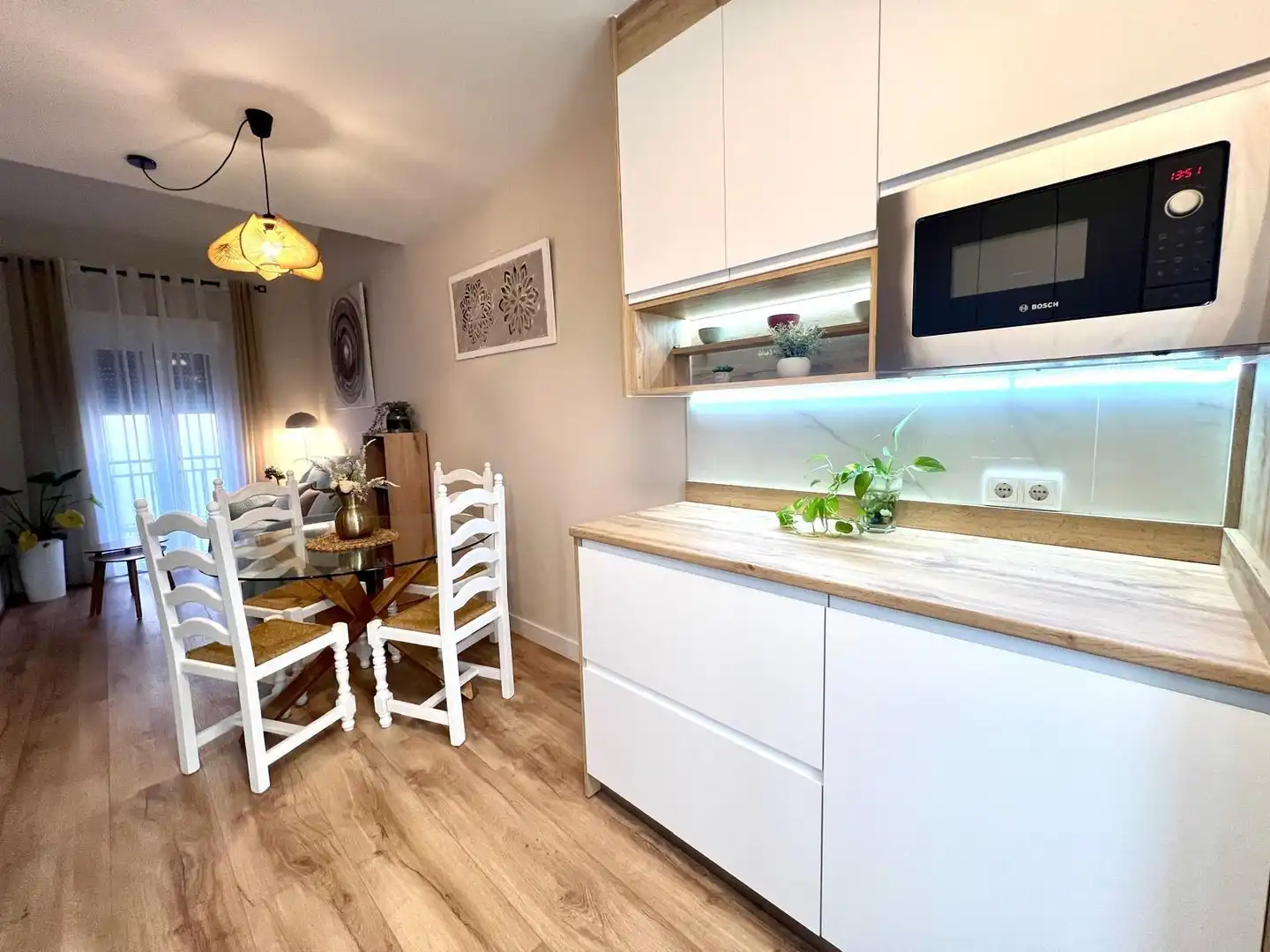 Kitchen of Houses for rent in Plasencia  with Air Conditioner, Furnished and Balcony