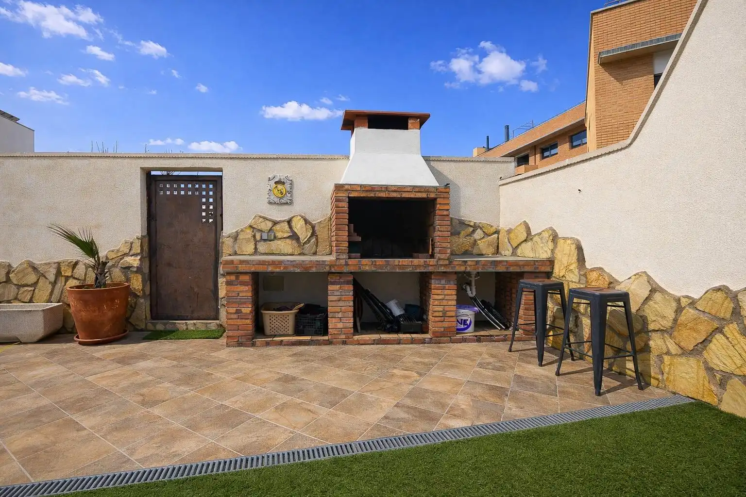 Terraza de Casa adosada en venta en Vilallonga del Camp con Aire acondicionado, Calefacción y Jardín privado