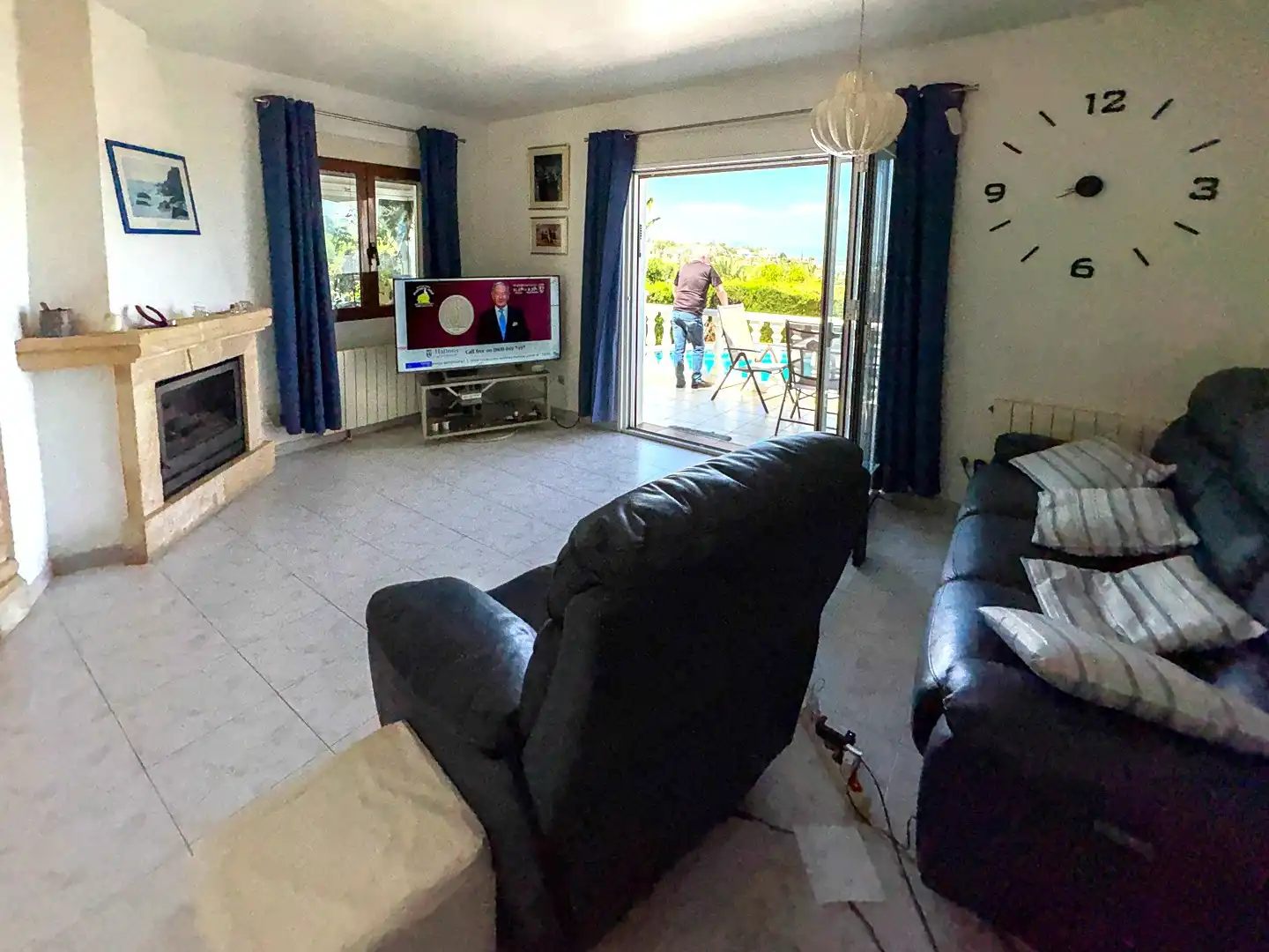 Sala de estar de Casa o chalet en venta en Dénia con Aire acondicionado, Calefacción y Jardín privado
