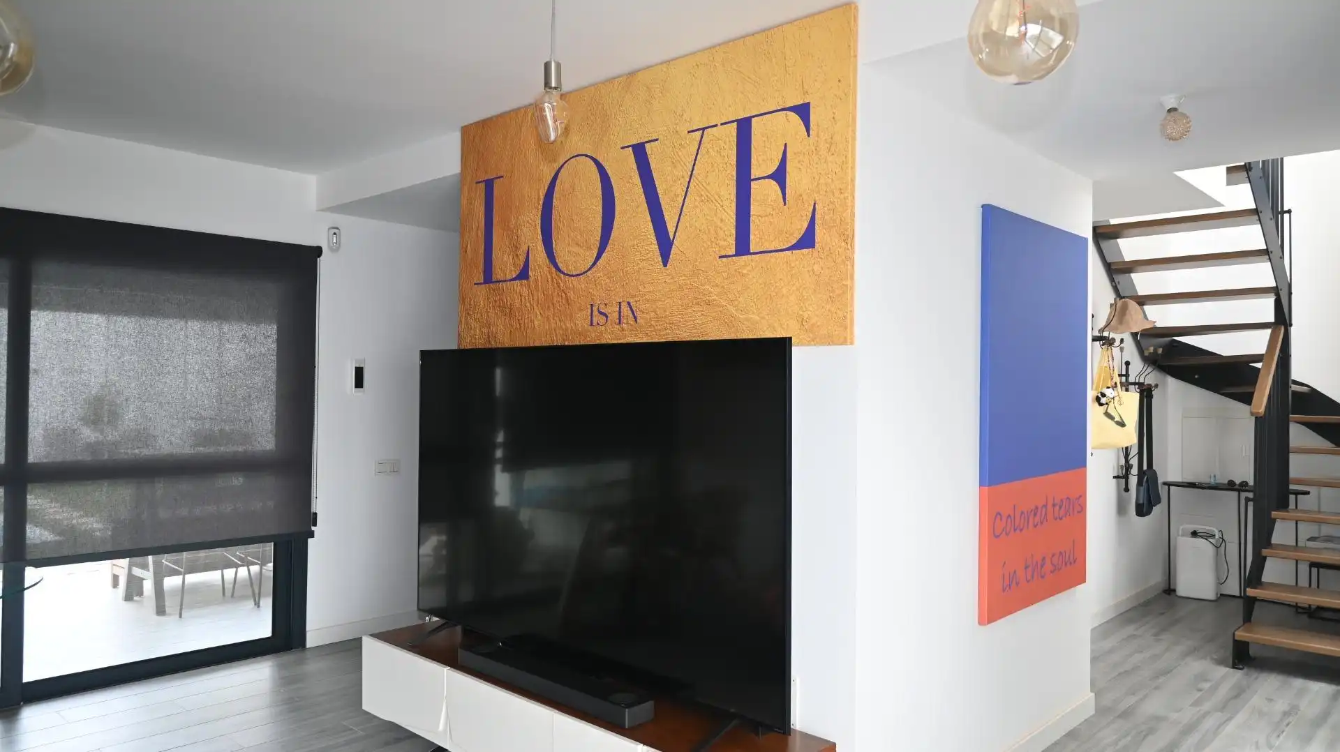 Sala de estar de Casa adosada en venta en La Oliva con Aire acondicionado, Jardín privado y Terraza