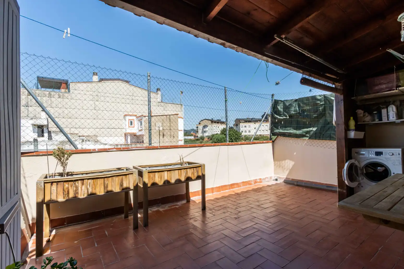 Terrace of Flat for sale in Terrassa  with Air Conditioner, Heating and Parquet flooring