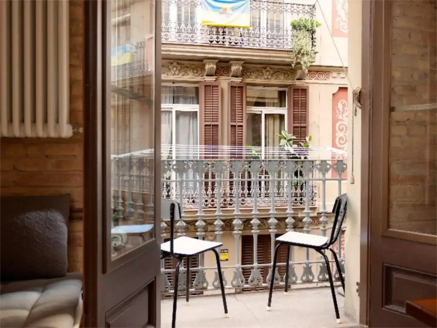 Terrasse von Wohnung zur Miete in  Barcelona Capital mit Klimaanlage und Balkon