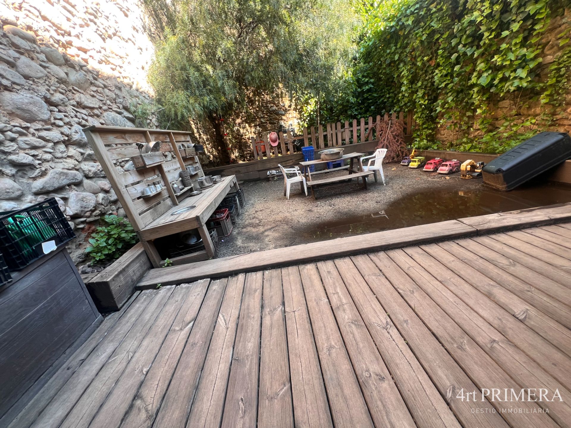 Terrace of Premises to rent in La Garriga  with Air Conditioner, Heating and Parquet flooring