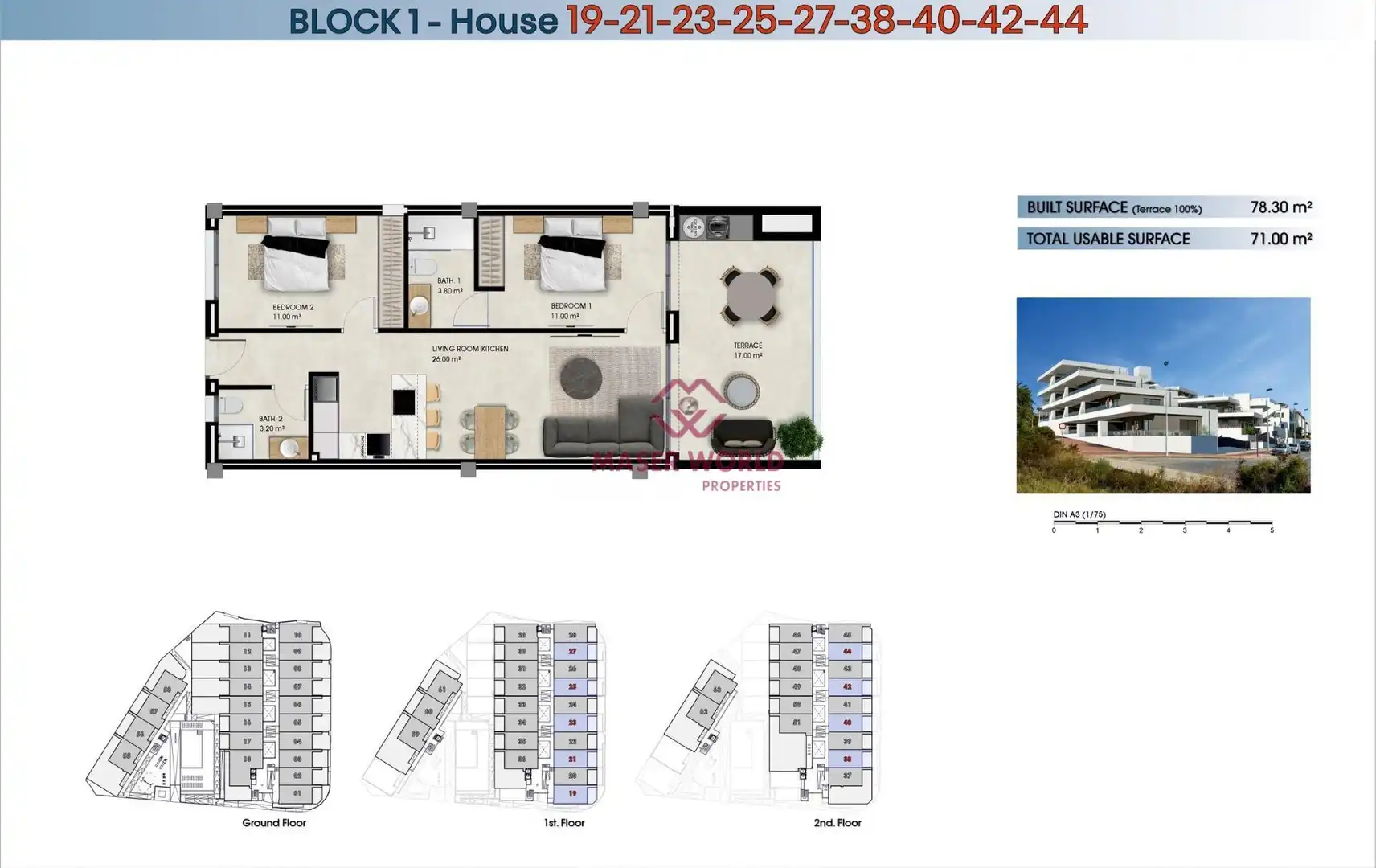 Penthouse with pool for sale in La Marina, imagen 4