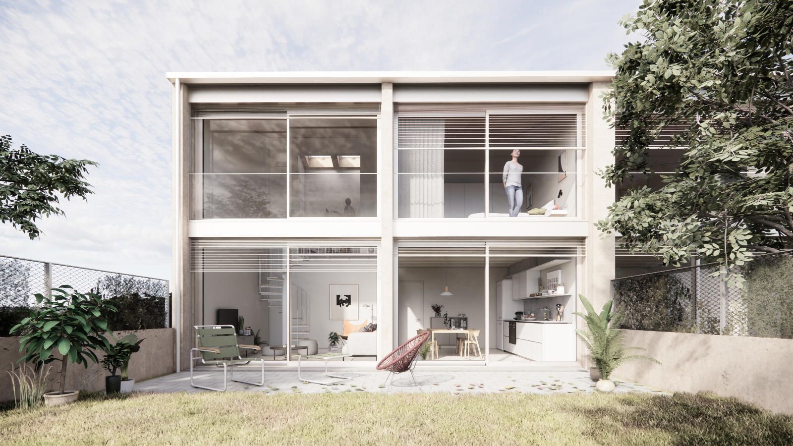 Exterior view of Single-family semi-detached for sale in Calonge i Sant Antoni  with Air Conditioner, Heating and Private garden