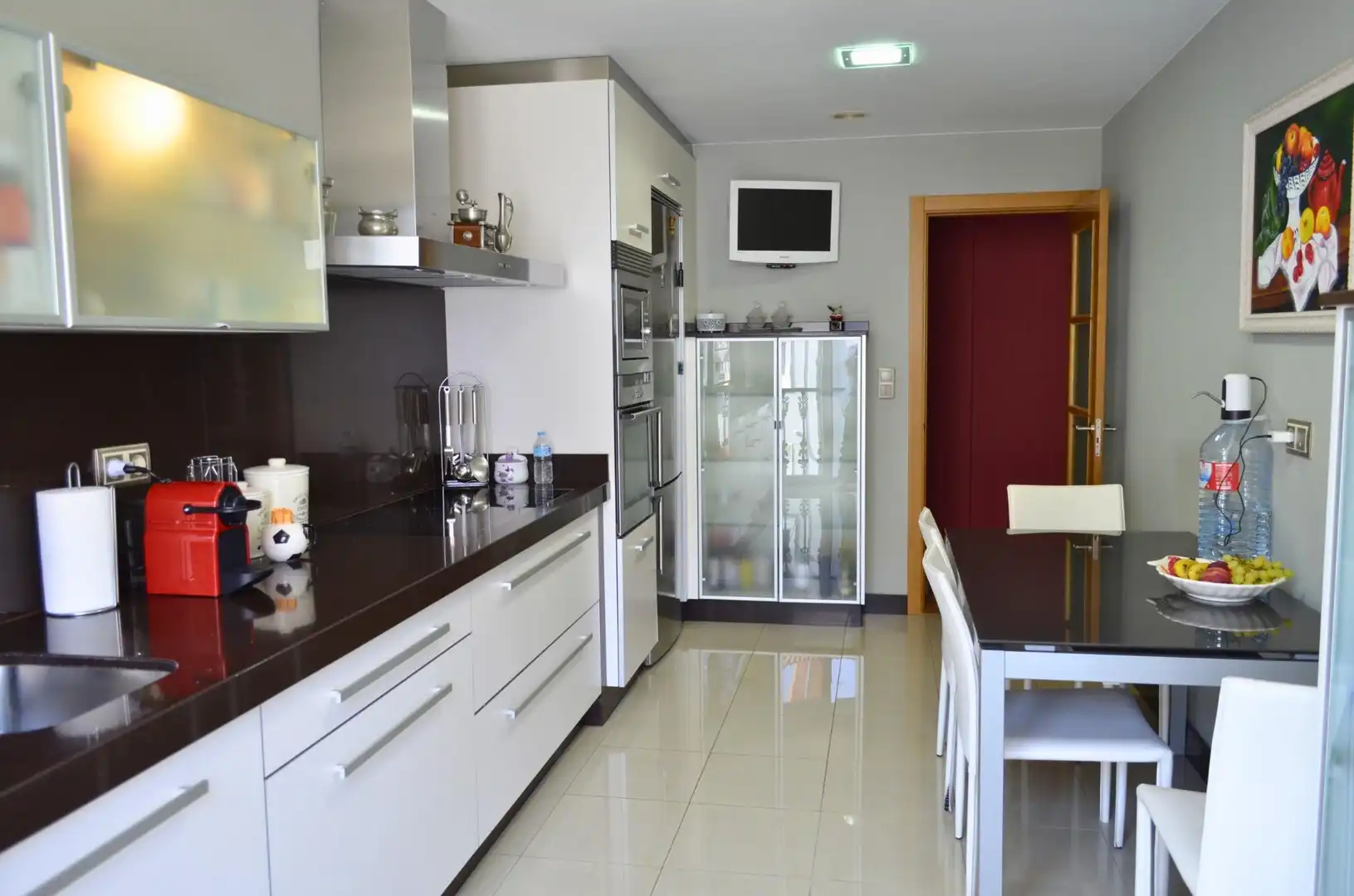 Kitchen of Flat for sale in Carballo  with Heating, Storage room and Furnished