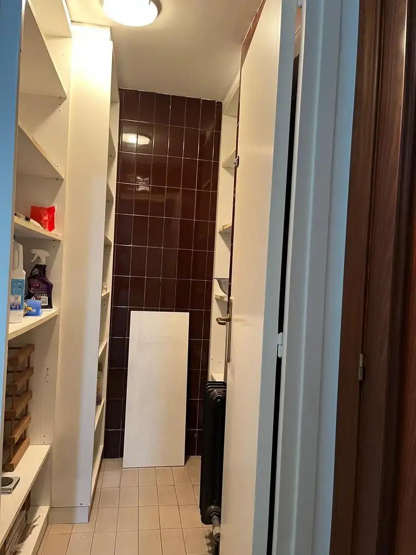 Badezimmer von Wohnung zum Verkauf in Barcelona mit Klimaanlage, Heizung und Parkett