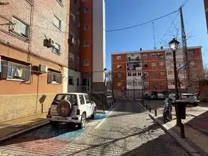 Exterior view of Flat for sale in Madrid  with Heating, Parquet flooring and Furnished