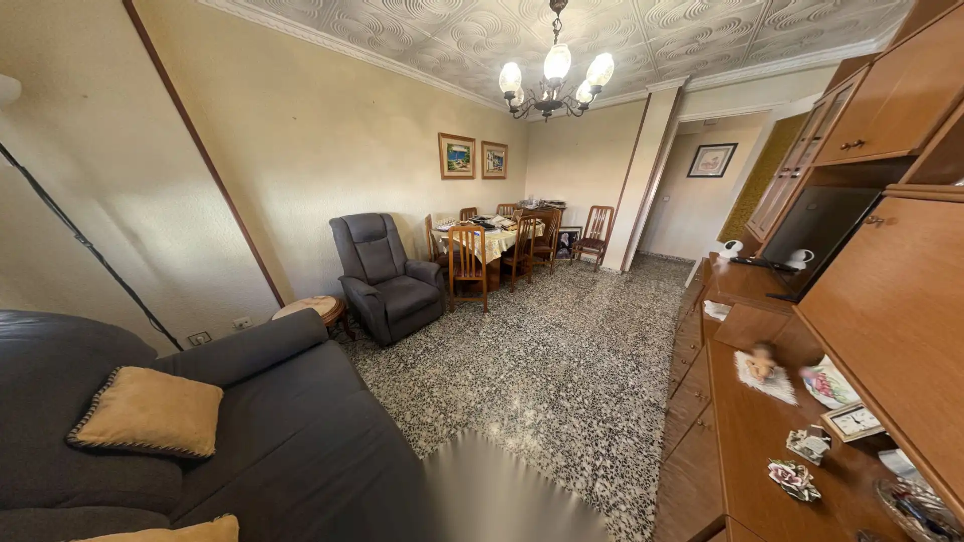 Living room of Flat for sale in Alicante / Alacant  with Air Conditioner, Heating and Furnished