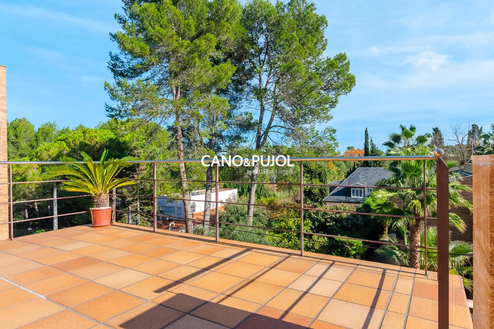 Terrace of Houses for sale in Sant Cugat del Vallès  with Air Conditioner, Terrace and Swimming Pool