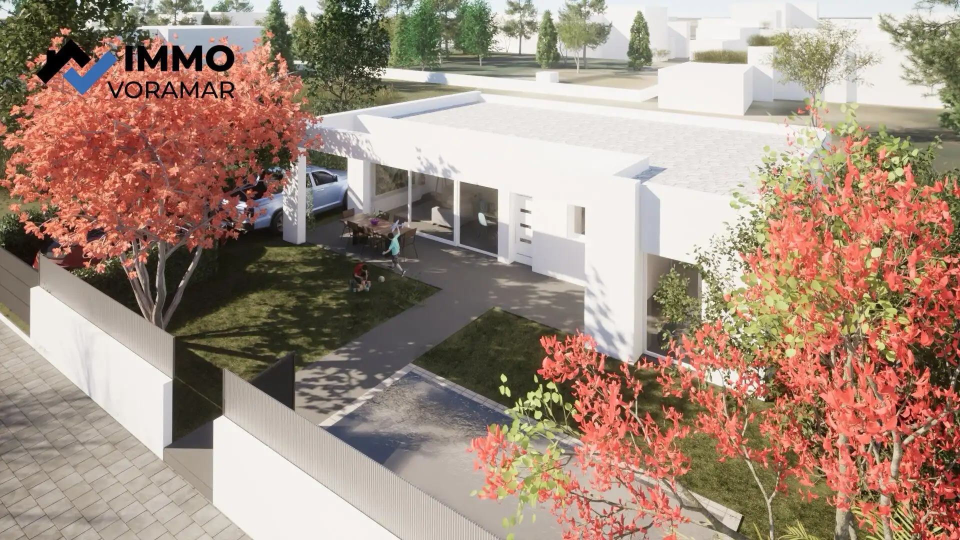 Exterior view of Houses for sale in Vilamacolum  with Air Conditioner, Heating and Private garden