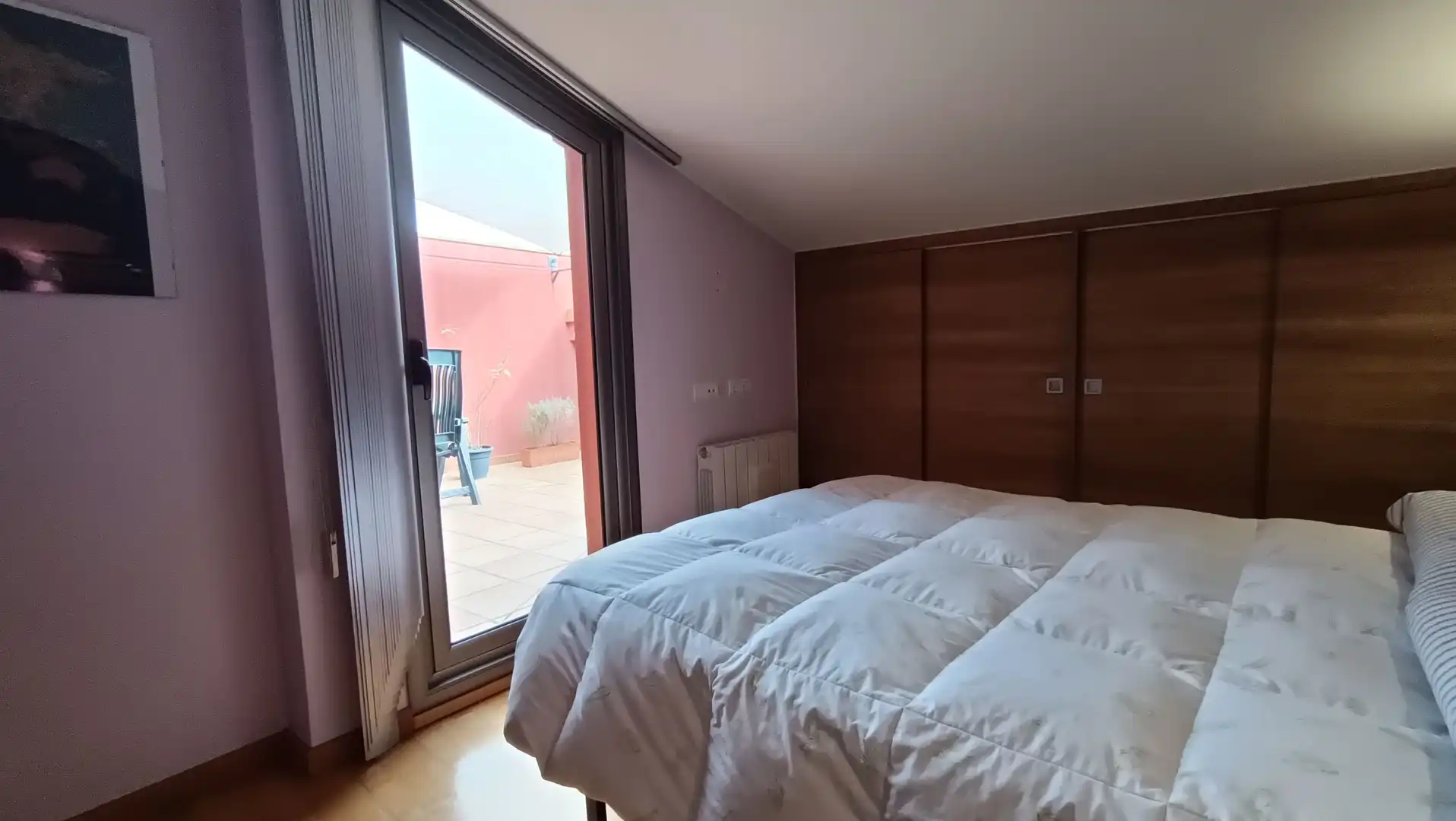 Dormitori de Dúplex de lloguer en Terrassa amb Aire condicionat, Calefacció i Terrassa
