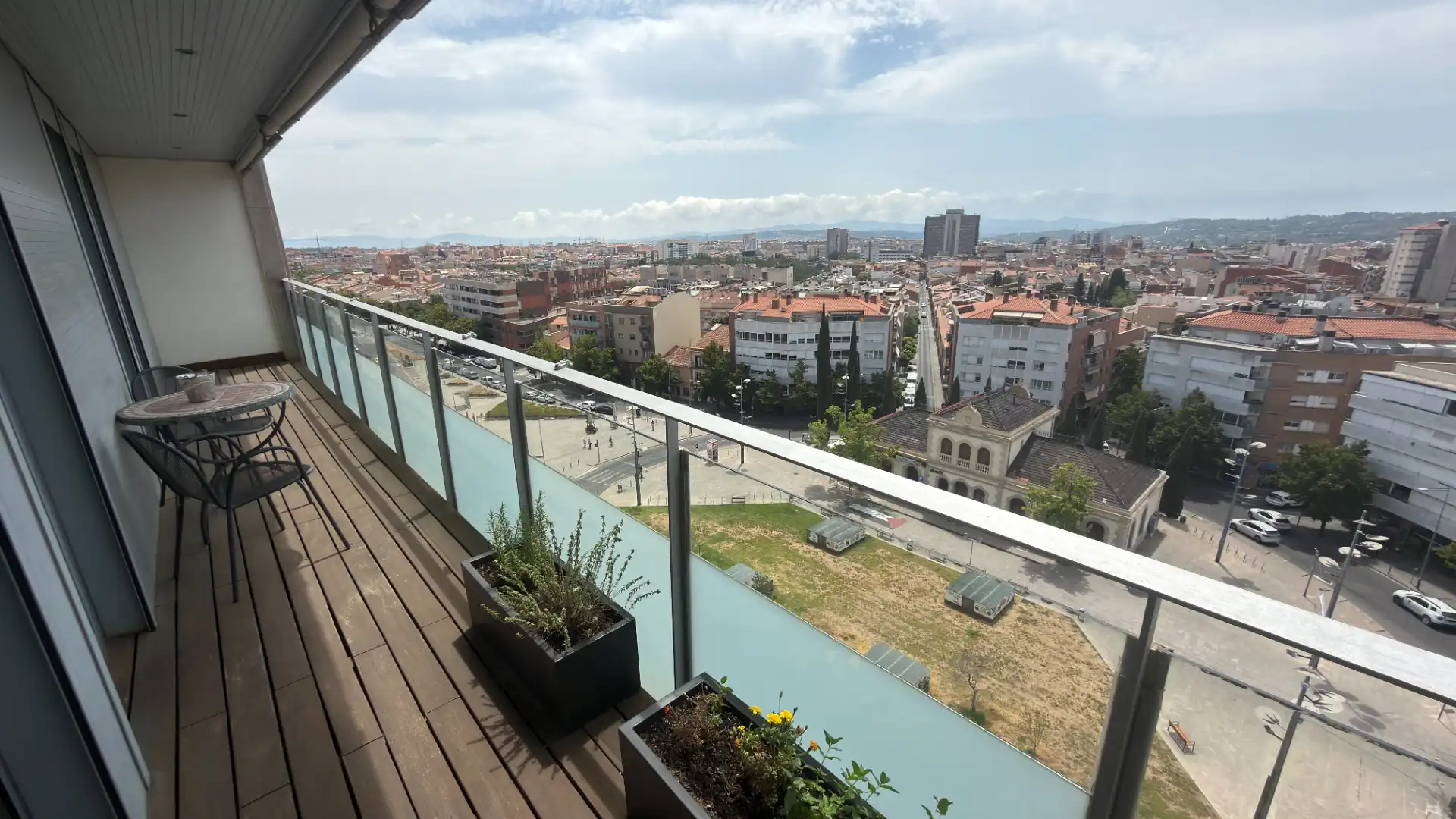 Terrace of Flat for sale in Terrassa  with Air Conditioner, Heating and Parquet flooring